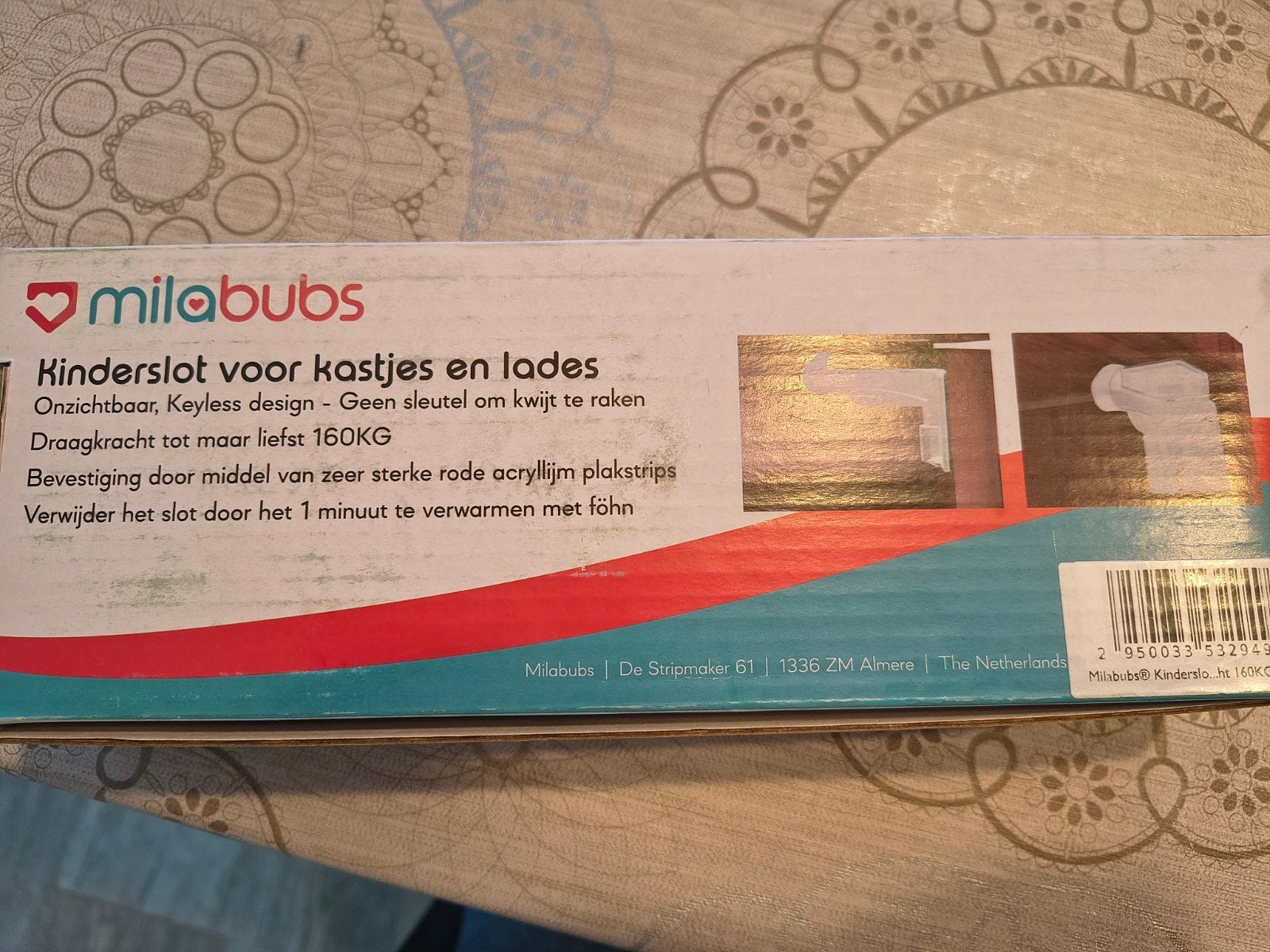 Milabubs Kinderslot voor kastjes en lades, Ophalen of Verzenden