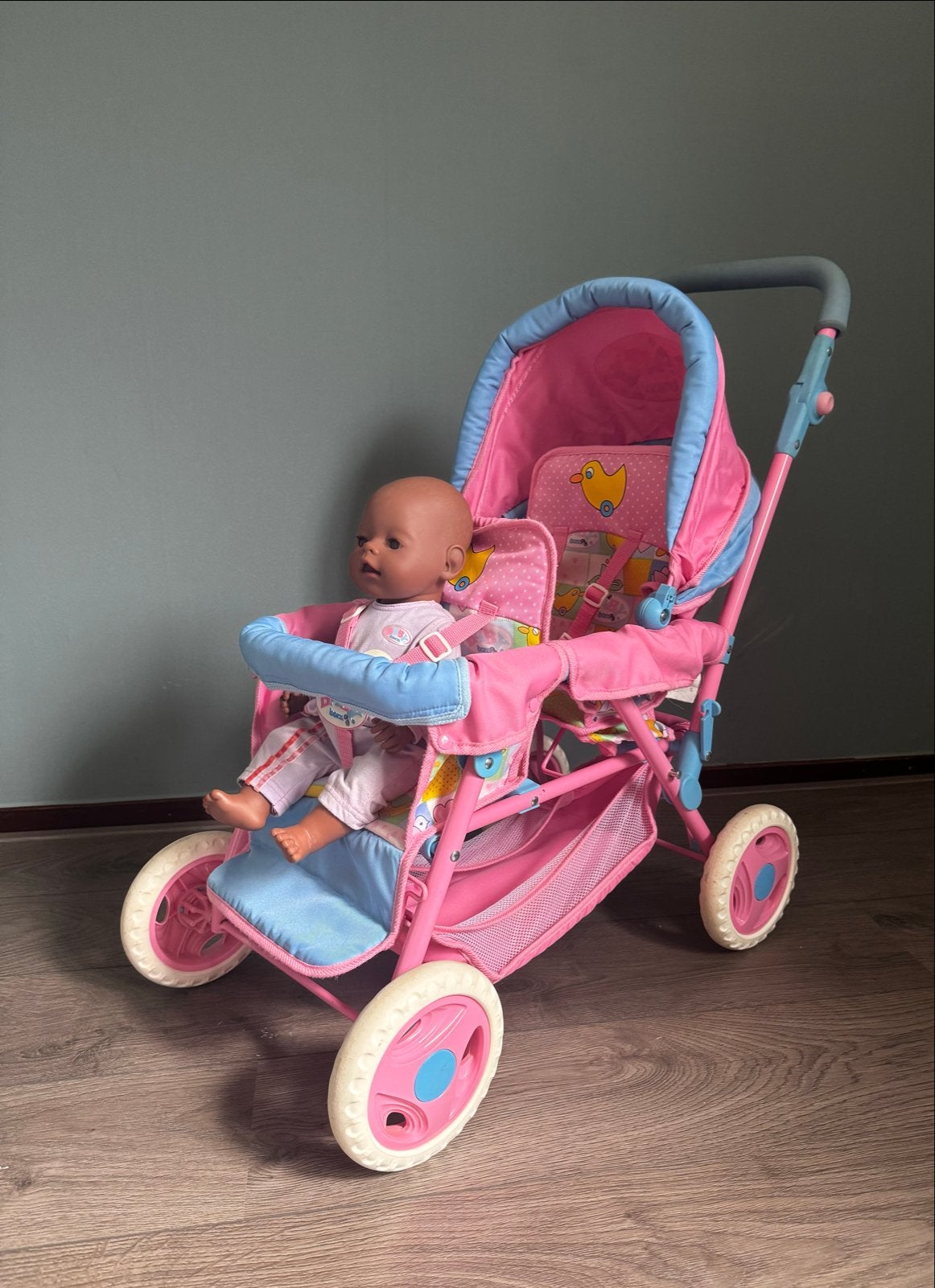 Babyborn duo kinderwagen + 1 pop, Ophalen, Gebruikt, Babypop