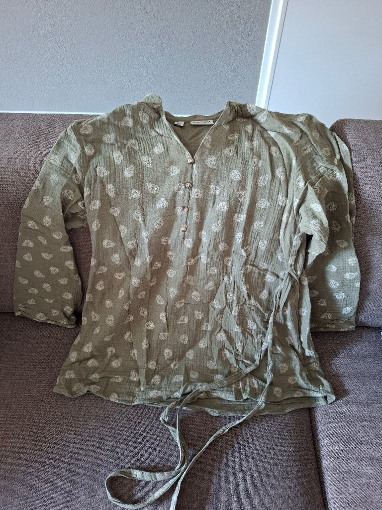 Blouse/Tuniek zwangerschapskleding Olijfgroen, Ophalen, Bonprix, Blouse of Tuniek, Zo goed als nieuw