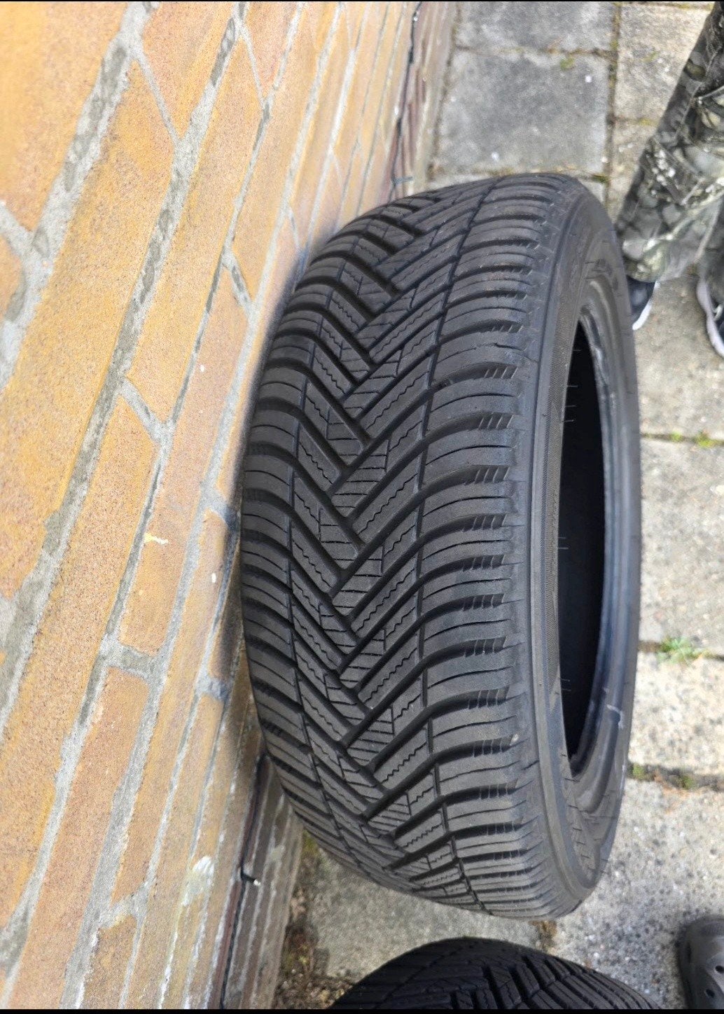 2x Hankook Kinergy 4S2 All-Season Banden 195/55R16, Gebruikt, 16 inch, Ophalen of Verzenden, All Season