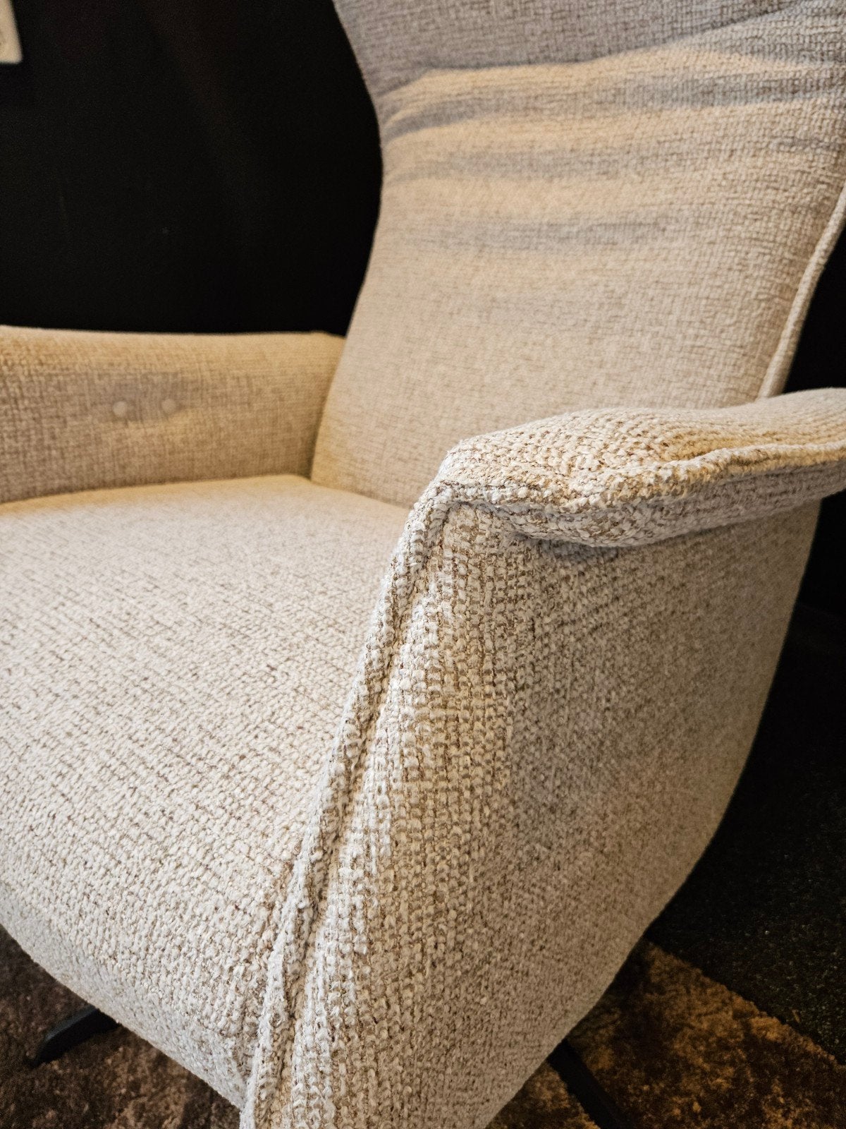 relaxfauteuil TYLER 2 motoren accu stof, Verzenden, Nieuw, Stof, 50 tot 75 cm