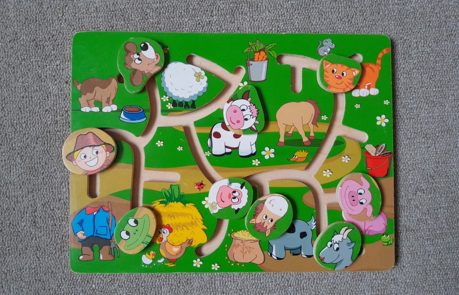 Boerderijpuzzel, Ophalen