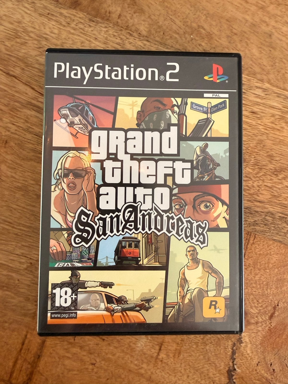 Grand Theft Auto San Andreas PlayStation 2 (PS2), Spelcomputers en Games, Avontuur en Actie, Gebruikt, Vanaf 18 jaar, 1 speler