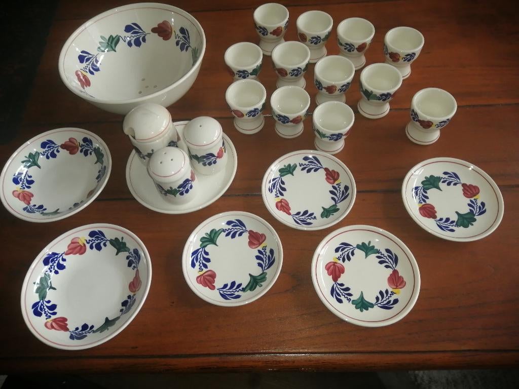 Boerenbont - eierdopjes - petit four - schaaltjes - fruittes, Huis en Inrichting, Keuken | Servies, Overige typen, Ophalen of Verzenden