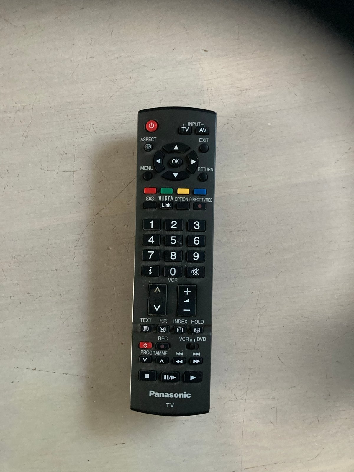 Panasonic TV Afstandsbediening - Origineel, Ophalen of Verzenden, Zo goed als nieuw, Origineel, Tv