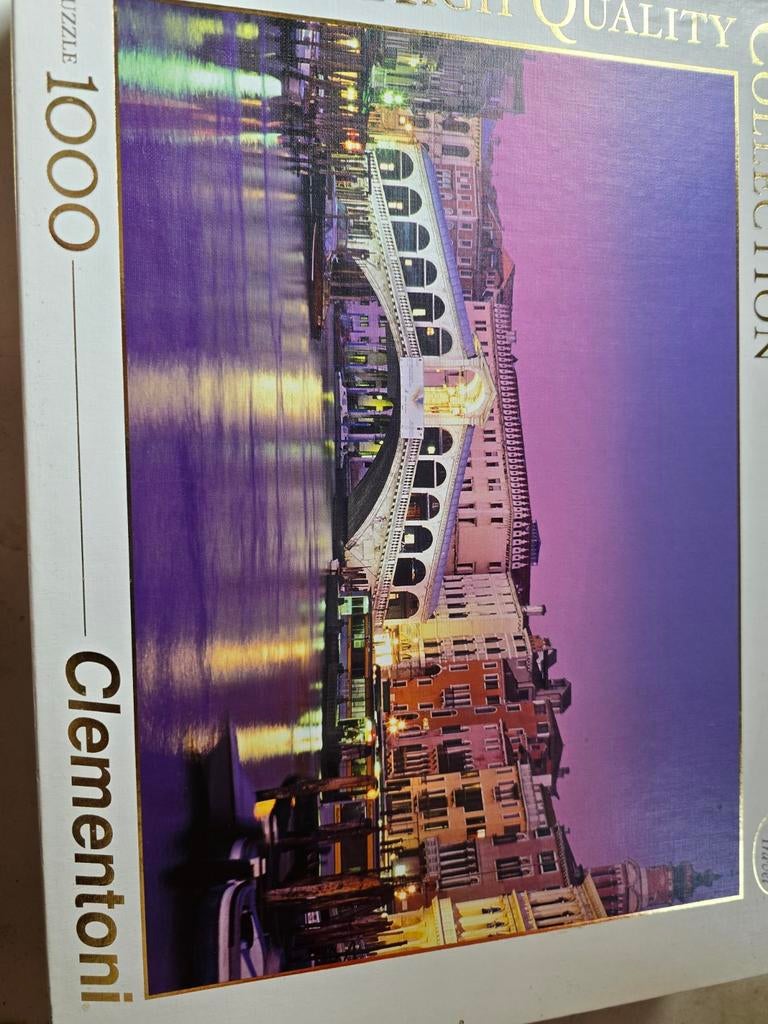 Clementoni Legpuzzel Venetië Rialtobrug 1000 stukjes, Ophalen of Verzenden, 500 t/m 1500 stukjes, Gebruikt, Legpuzzel