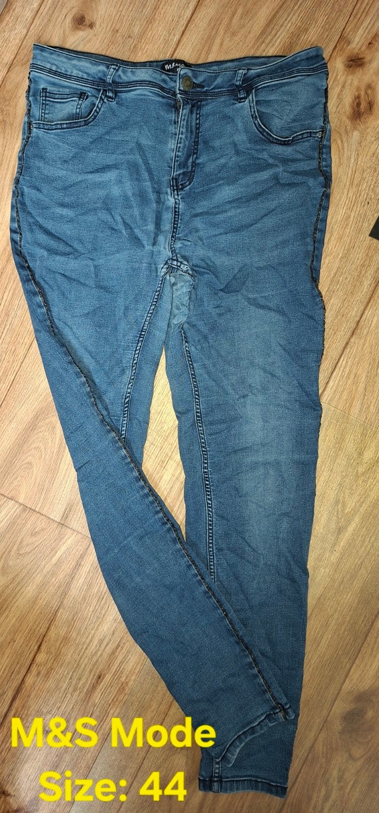 M&S Mode Jeans - Maat 44, Blauw, Ophalen of Verzenden, M&S Mode, W33 - W36 (confectie 42/44)