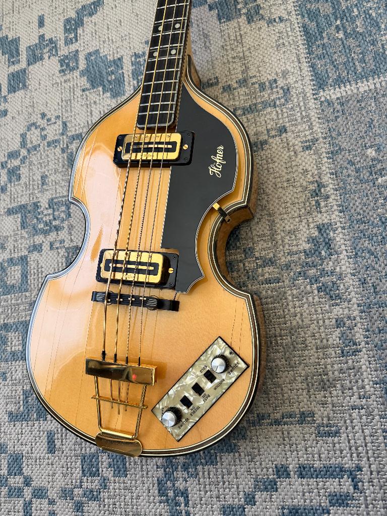 Hofner 5000/1 bas, de Luxe, 1974., Ophalen of Verzenden, Gebruikt, Semi-akoestisch