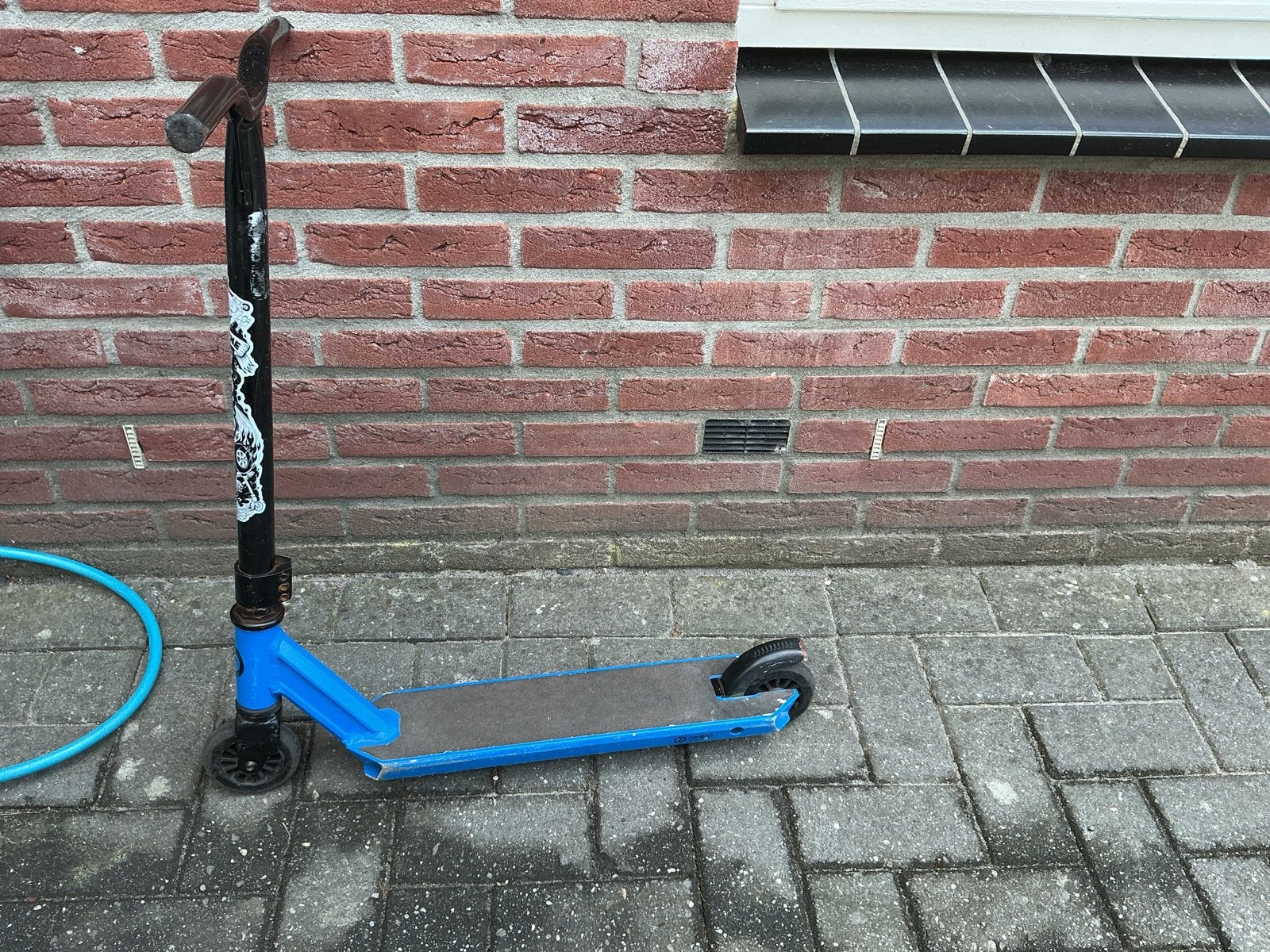 Blauwe stuntstep - Gebruikt, Fietsen en Brommers, Steps, Ophalen, Gebruikt, Gewone step