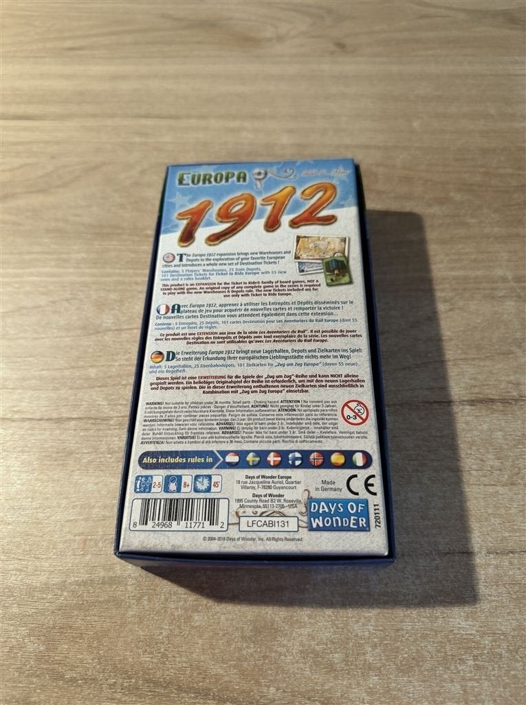Ticket to ride - europa - 1912 - S7029, Ophalen of Verzenden, Zo goed als nieuw