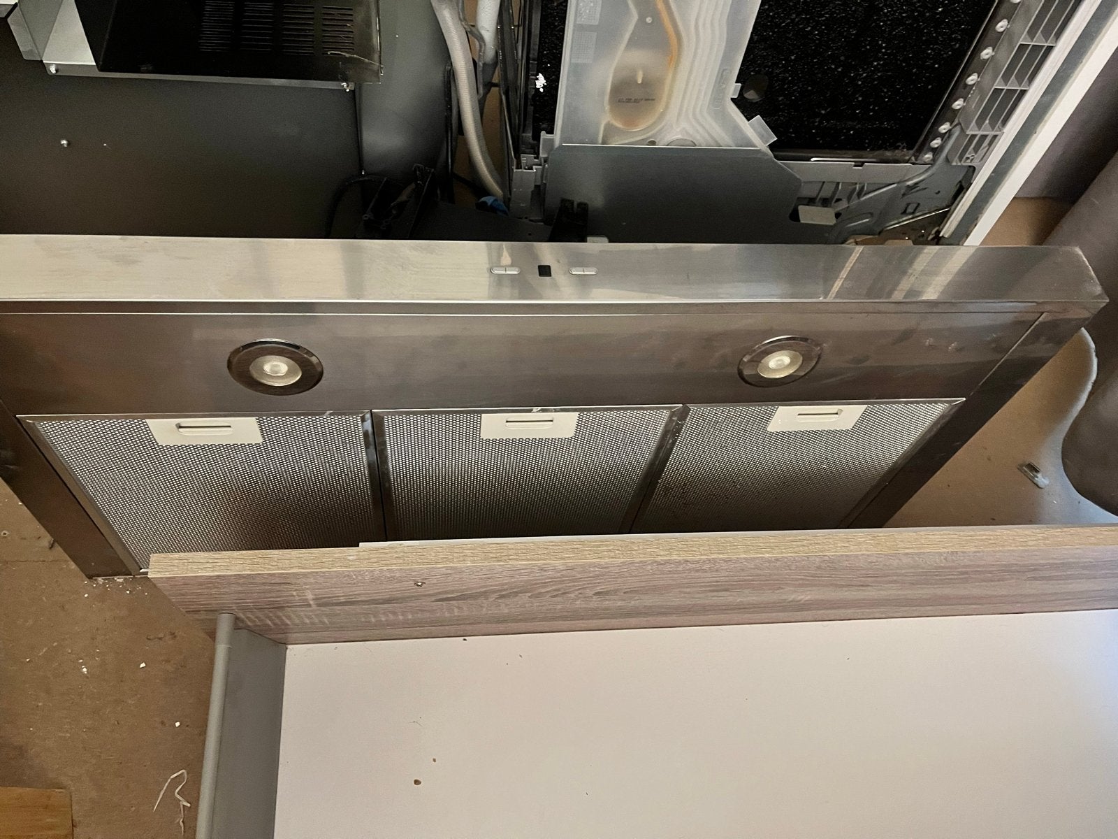 Smeg afzuigkap - 90cm breed, 45cm diep, Ophalen, Gebruikt, Inbouw, Onderbouw afzuigkap