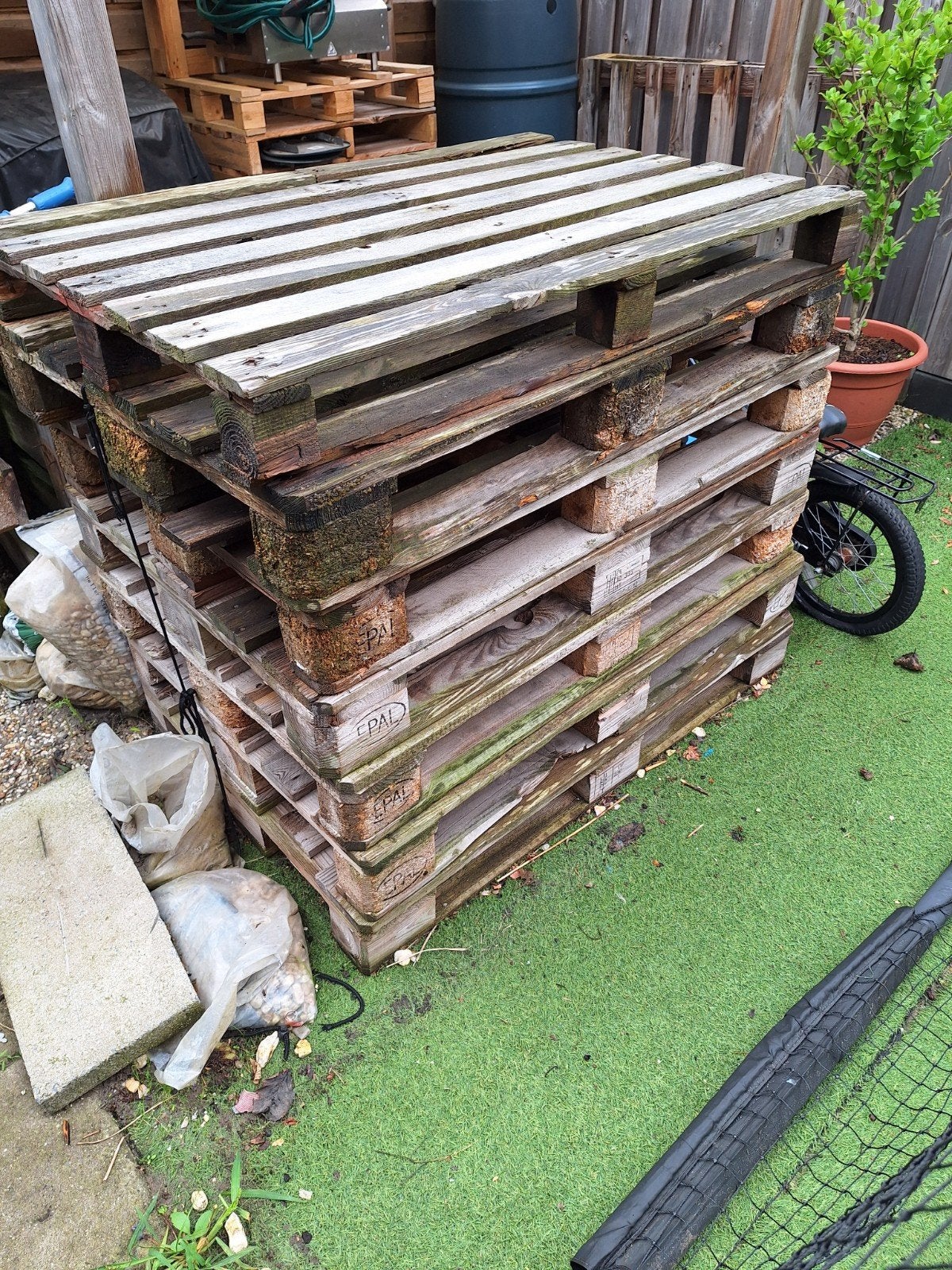 Euro pallets, Ophalen, Gebruikt, 50 mm of meer, Pallet