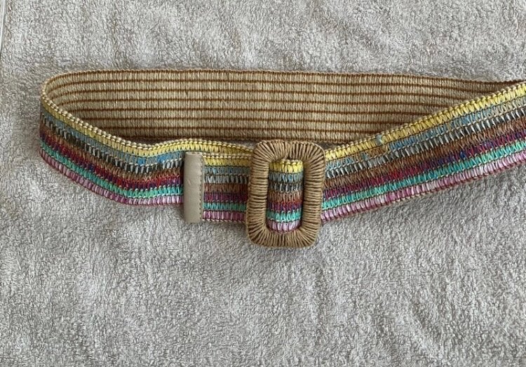 Gevlochten riem met Kleurrijke Details, Overige kleuren, 3 tot 5 cm, 90 tot 100 cm, Tailleriem
