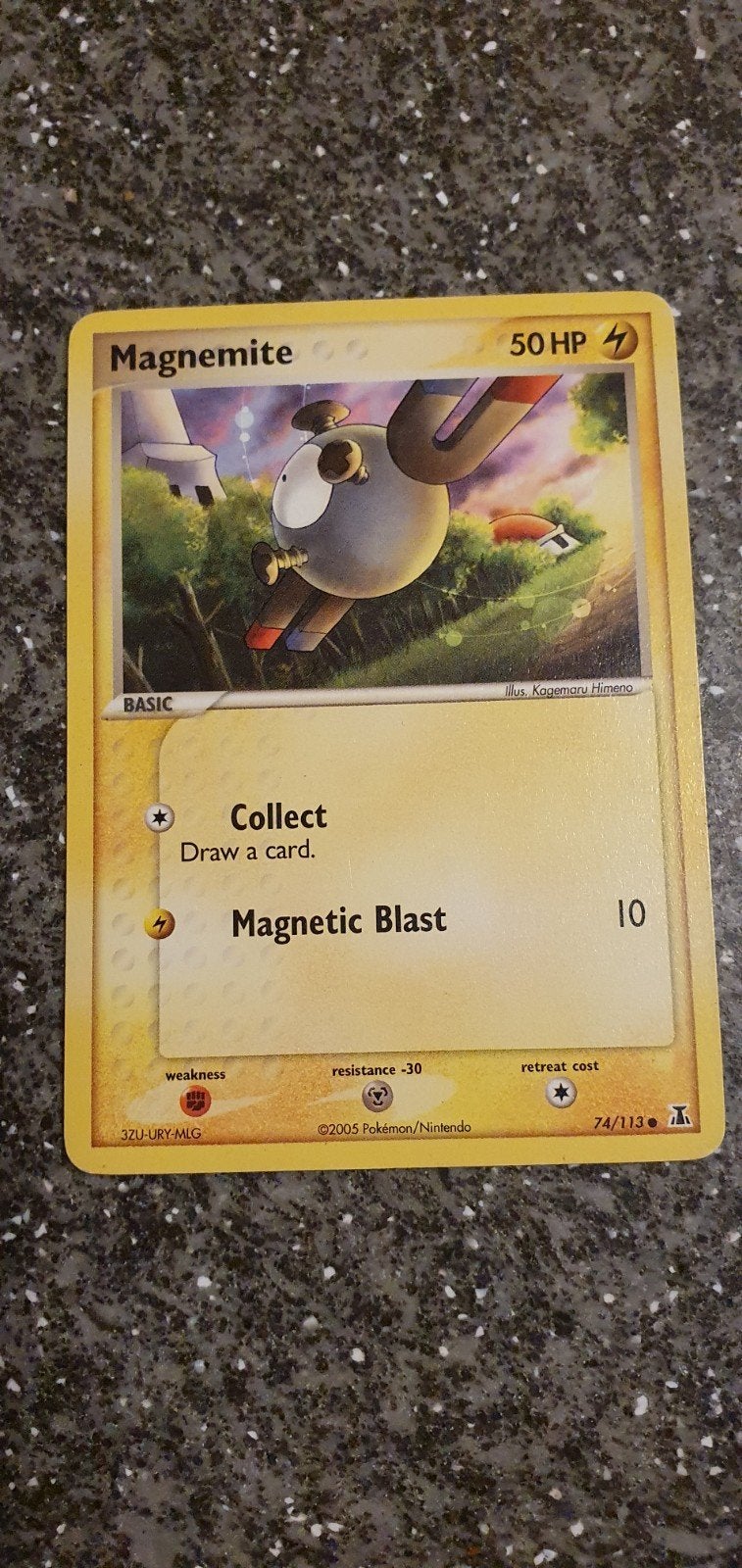 Magnemite 74/113 EX Delta Species Pokémon Kaart, Ophalen of Verzenden, Gebruikt, Losse kaart