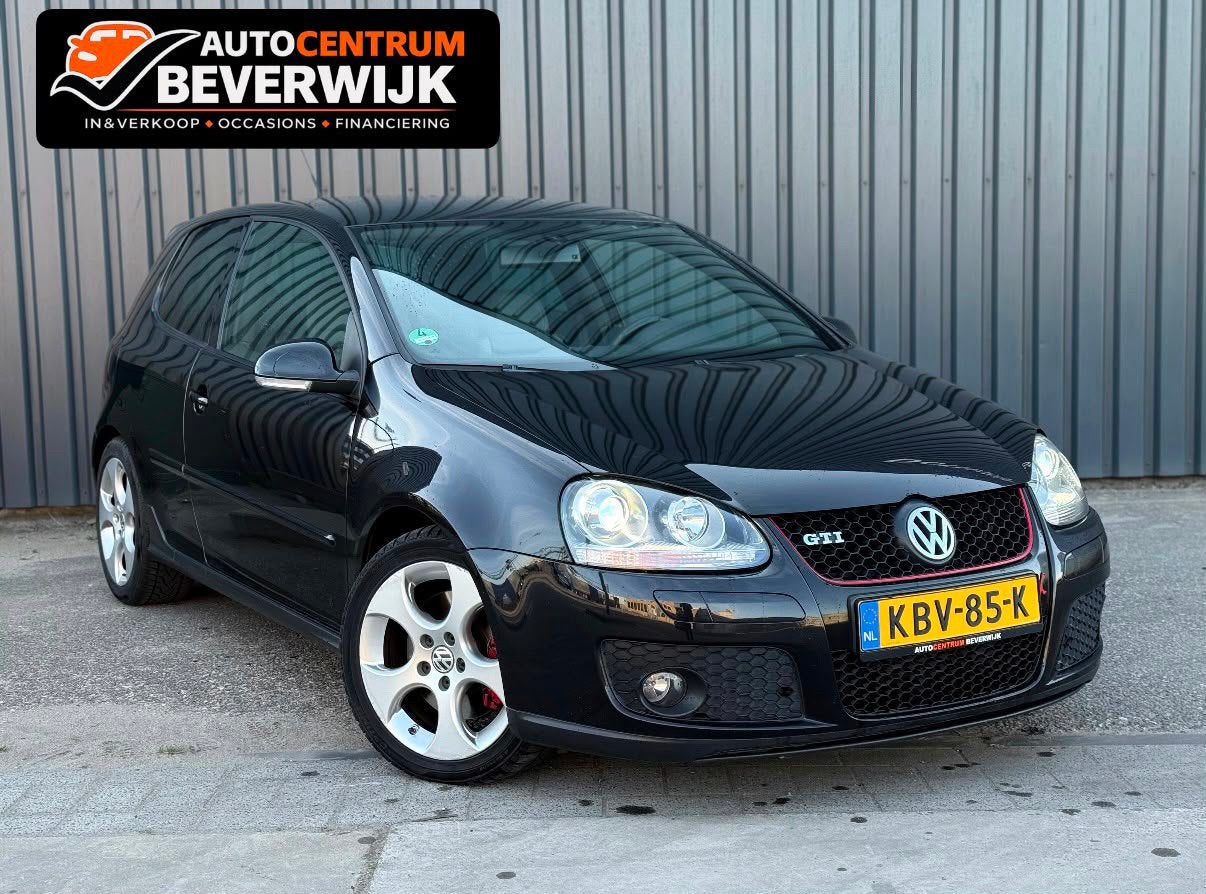 Volkswagen Golf 5 GTI 2.0 TFSI 200pk AUT 2005 Zwart Uniek, Auto's, Zwart, 4 cilinders, 1984 cc, Zwart