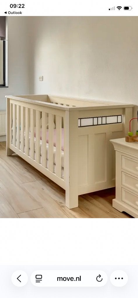 Babybedje 120x80 cm, 70 cm of meer, Zo goed als nieuw, 75 tot 100 cm, Ophalen