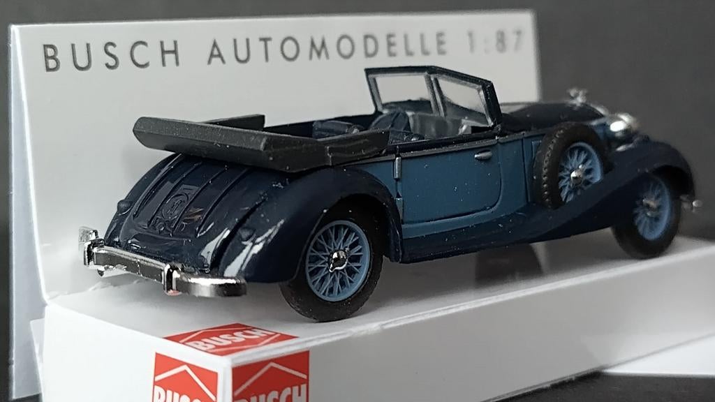 Horch 853 Cabrio 1:87 H0 Busch Pol, Overige merken, Busch Gmbh, Auto, Verzenden