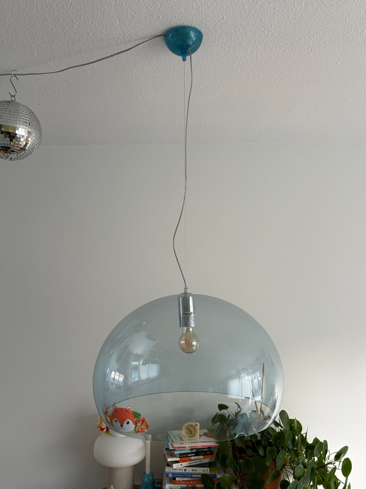 Kartell Fly hanglamp - Ferruccio Laviani - E27 ø52cm, Ophalen of Verzenden, Gebruikt, Kunststof, E27 (groot)