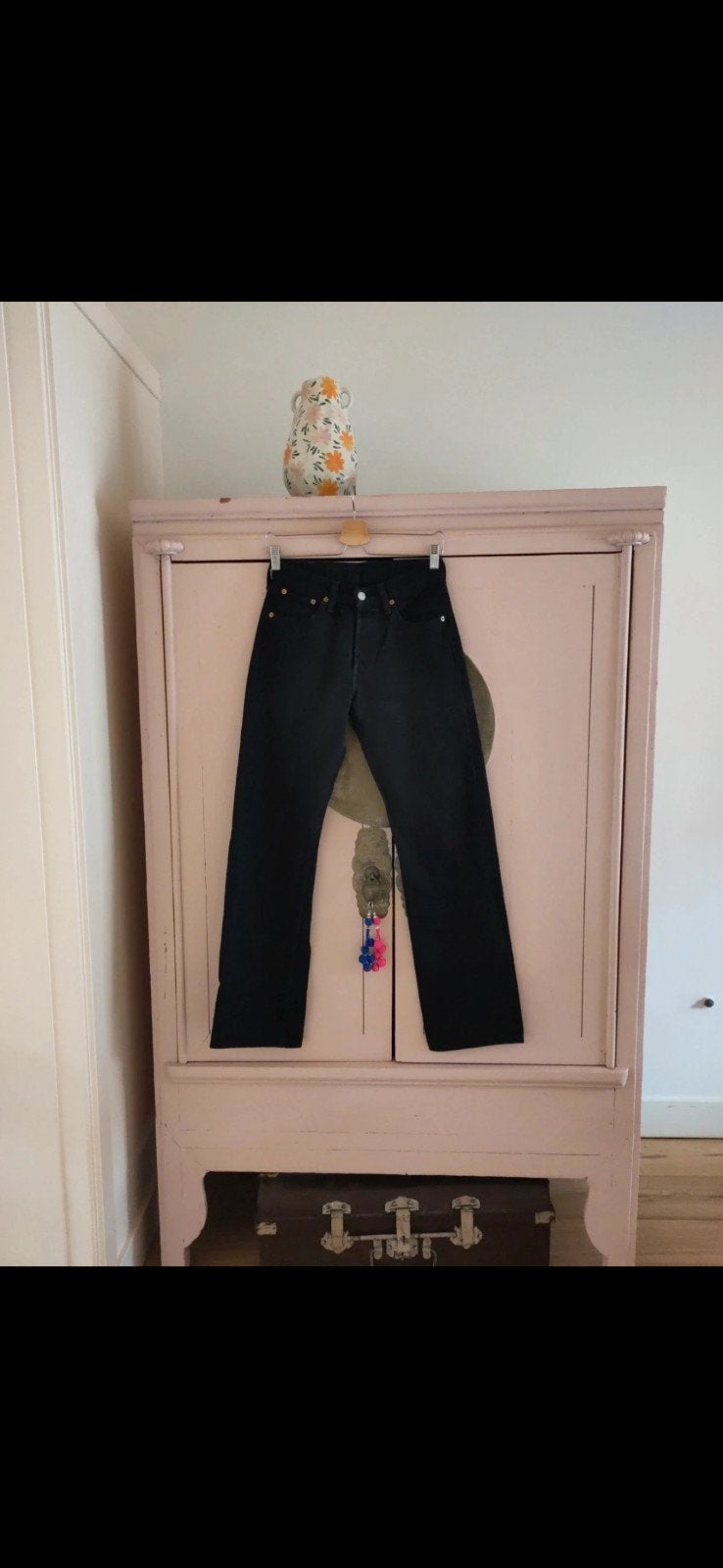 Levi's 501 Jeans W28 L32 Zwart, Zwart, Ophalen of Verzenden, W28 - W29 (confectie 36), Gedragen