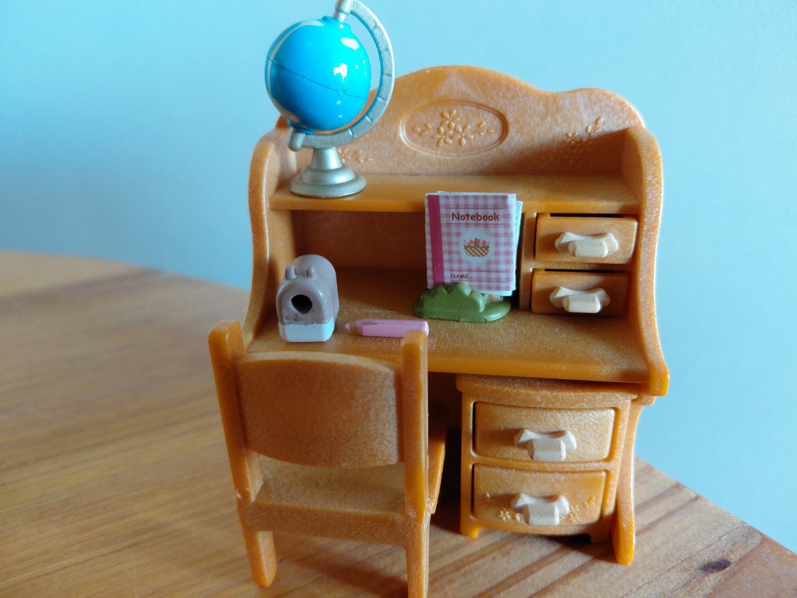 Sylvanian Families bruin burootje, Ophalen of Verzenden, Zo goed als nieuw, Poppenhuis