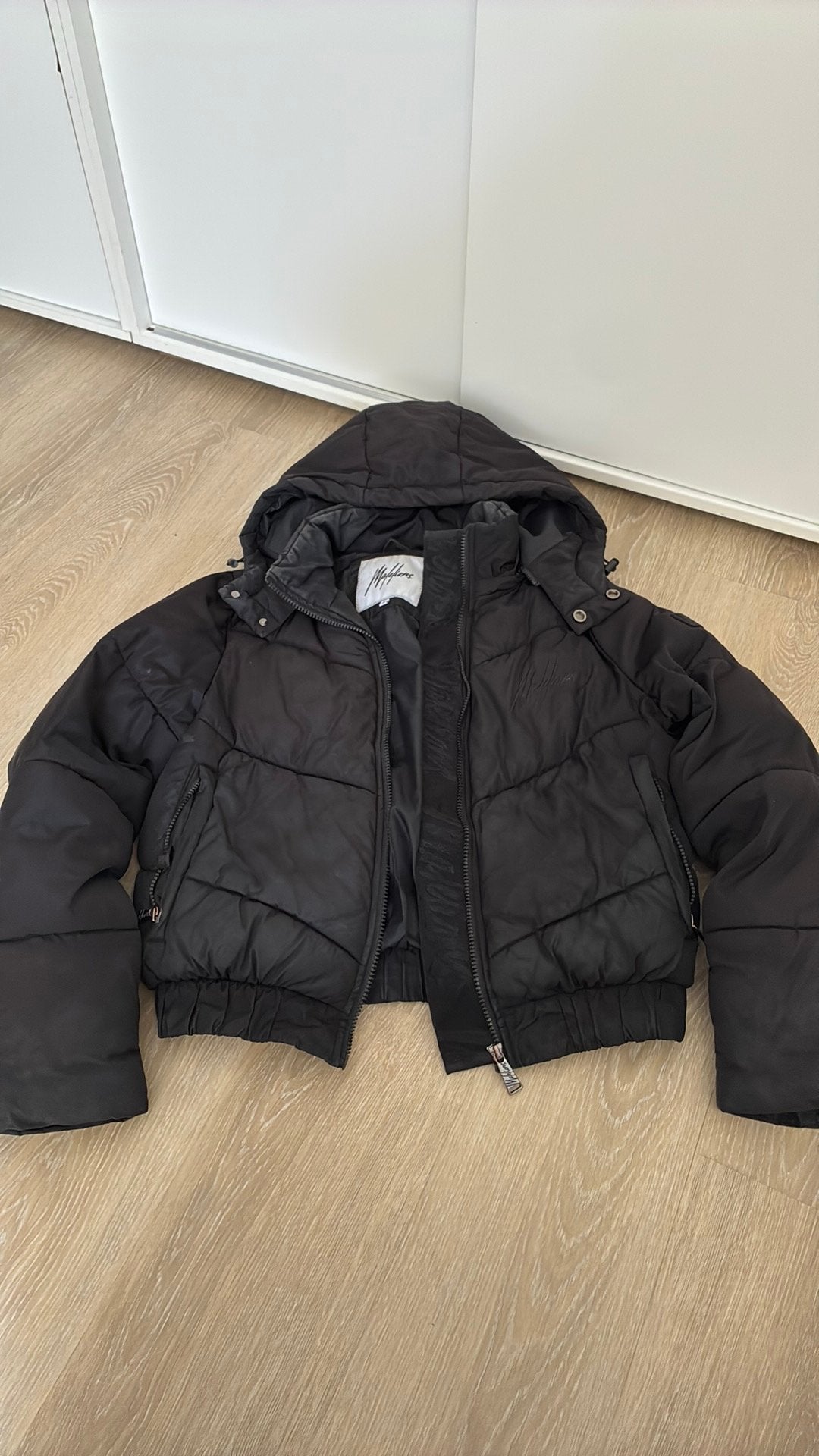 Malelions winter jas, Ophalen of Verzenden, Gedragen, Maat 46 (S) of kleiner, Zwart