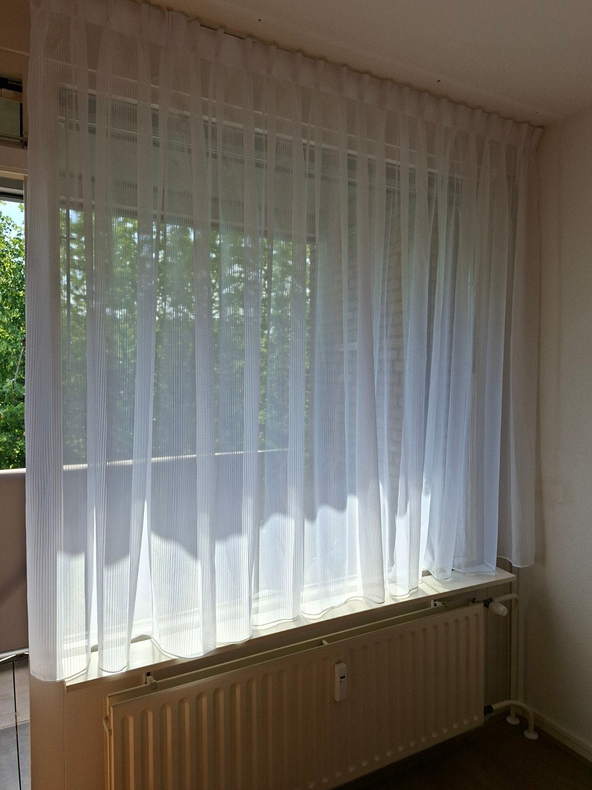 (Bijna) nieuwe witte vitrage / glasgordijnen, Huis en Inrichting, Stoffering | Gordijnen en Lamellen, Modern, Klassiek, Tijdloos