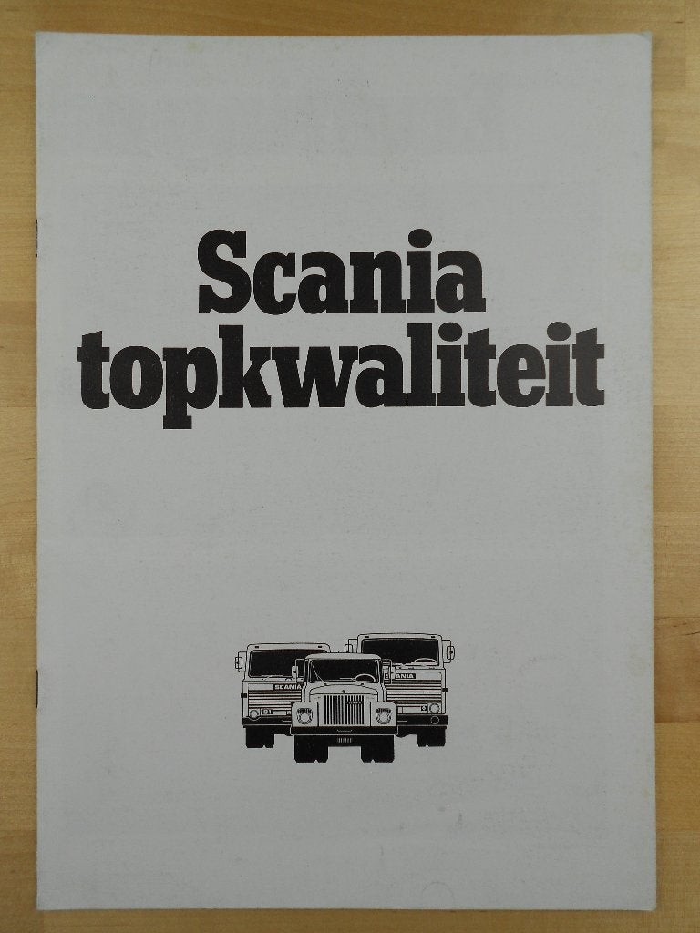 Scania Kwaliteit Brochure 1978 – 146 141 111 86 81 - NL, Ophalen of Verzenden, Zo goed als nieuw, Overige merken, Scania