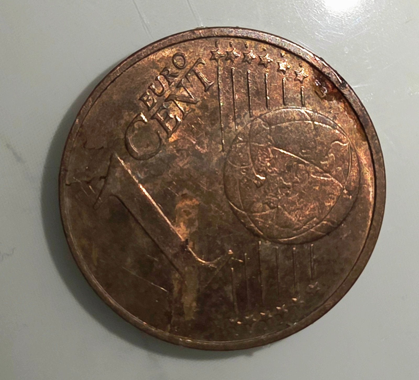 Europese 1 eurocent munt., Postzegels en Munten, Munten | Europa | Euromunten, Ophalen of Verzenden, Frankrijk