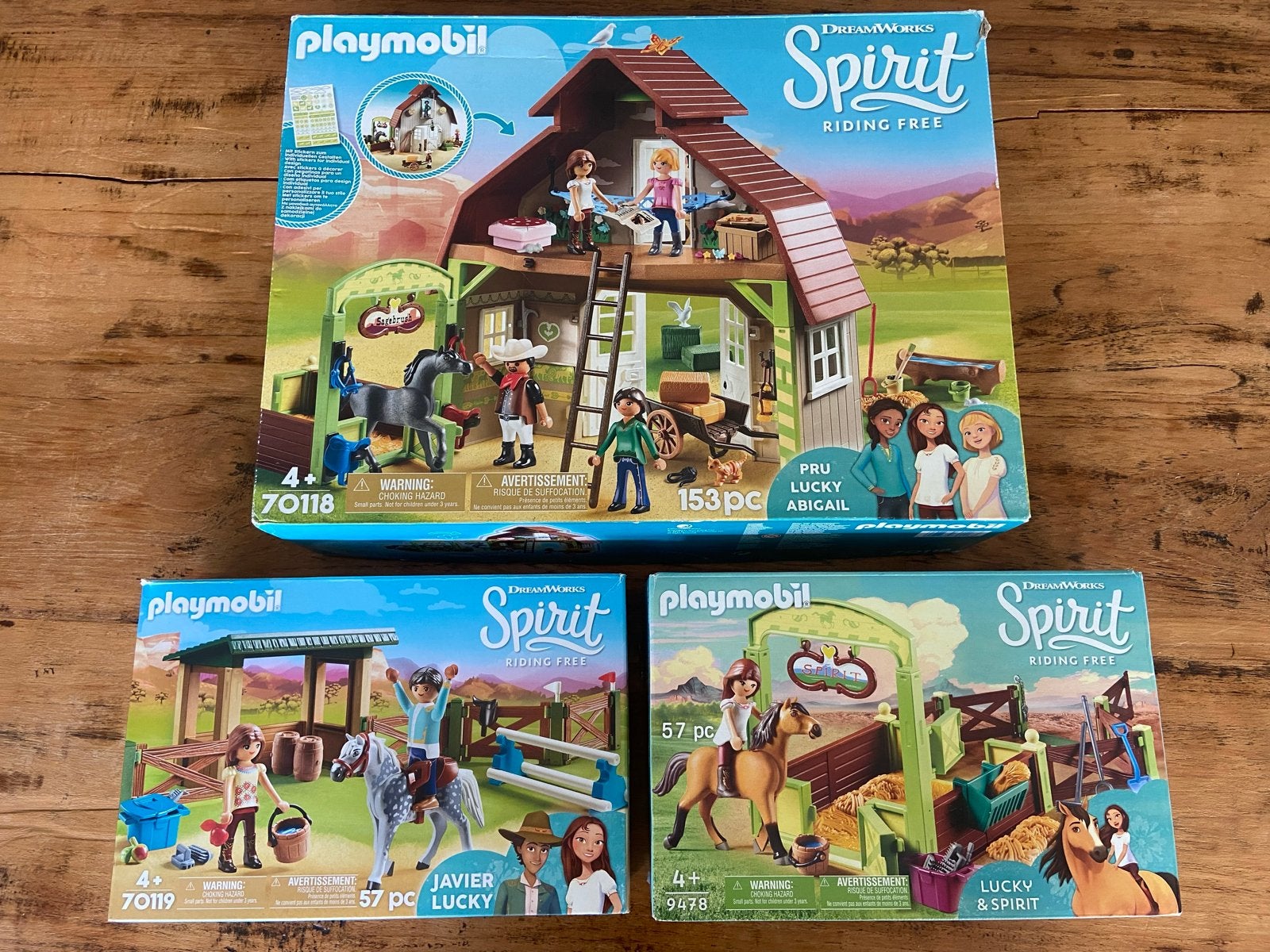 Playmobil Spirit Riding Free Set - 70118, 70119, 9478, Gebouw, Complete set, Ophalen of Verzenden, Zo goed als nieuw
