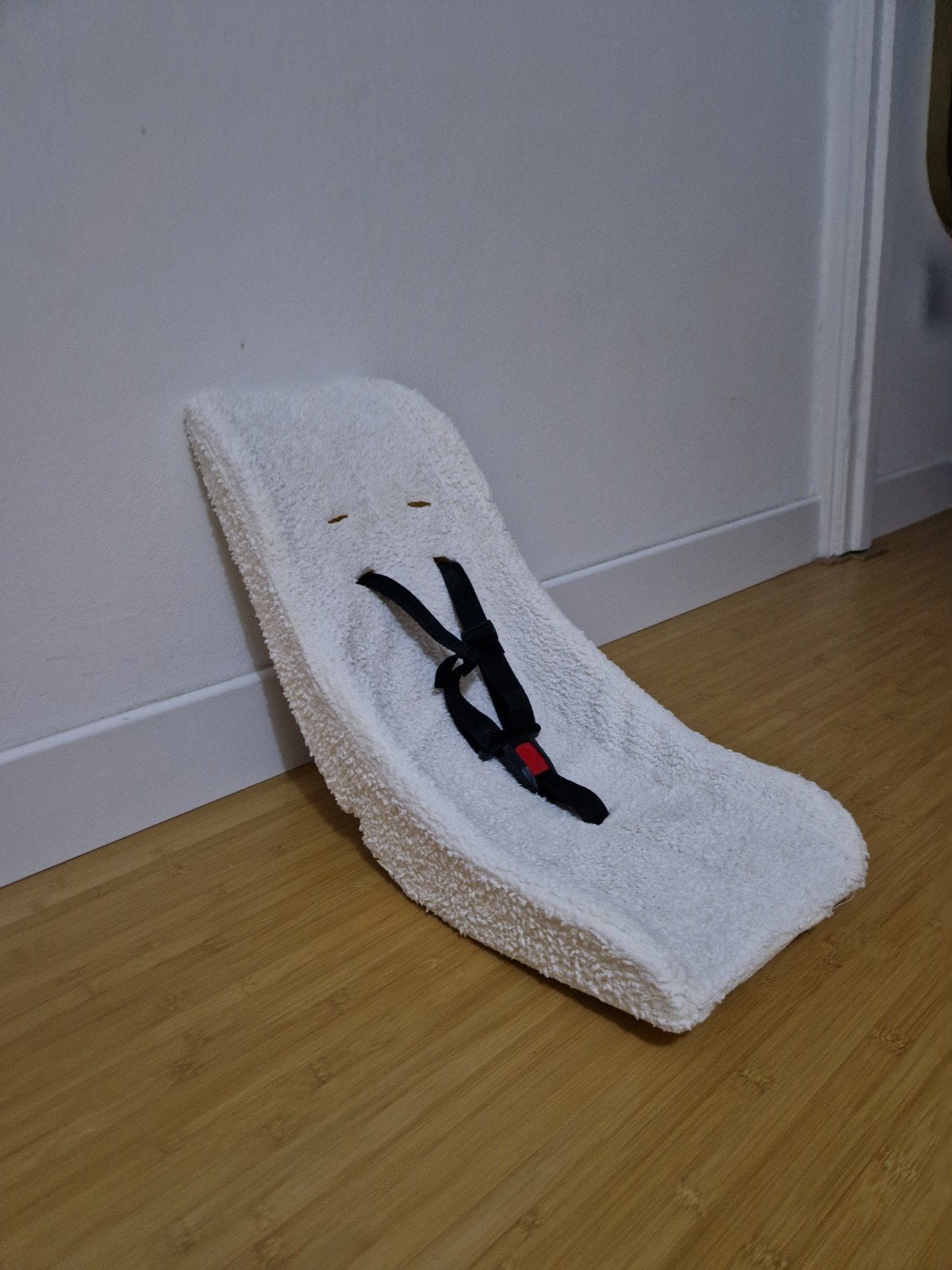 Melia Babyschaal Comfort Schaap 3-punts gordel Bakfiets, Gebruikt, Overige methoden, Ophalen of Verzenden, 0 t/m 10 kg