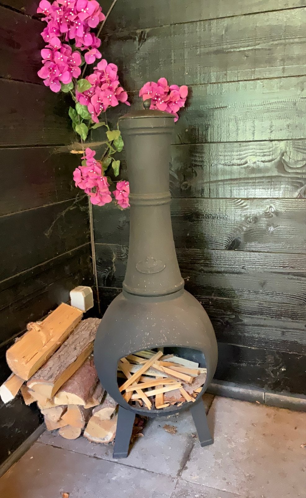 Sfeervolle vuurkorf/vuurton voor buiten, Tuin en Terras, Vuurkorven, Ophalen, Gebruikt, Vuurton