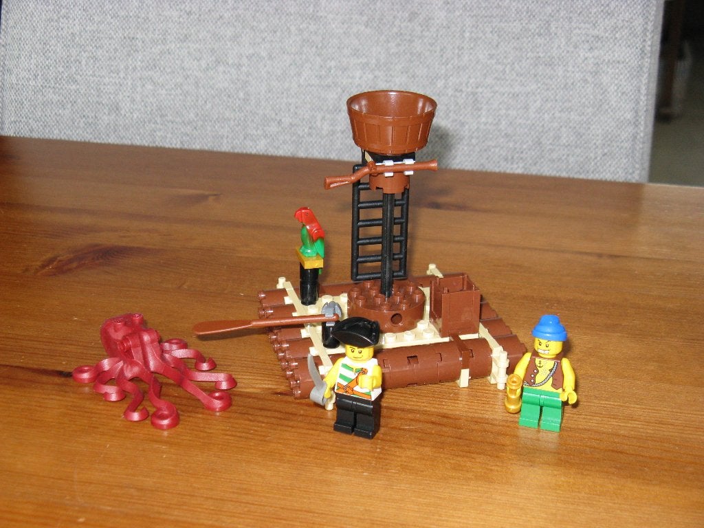 lego  6240 Pirates aanval  reuzen inktvis  met instructie, Ophalen of Verzenden, Lego