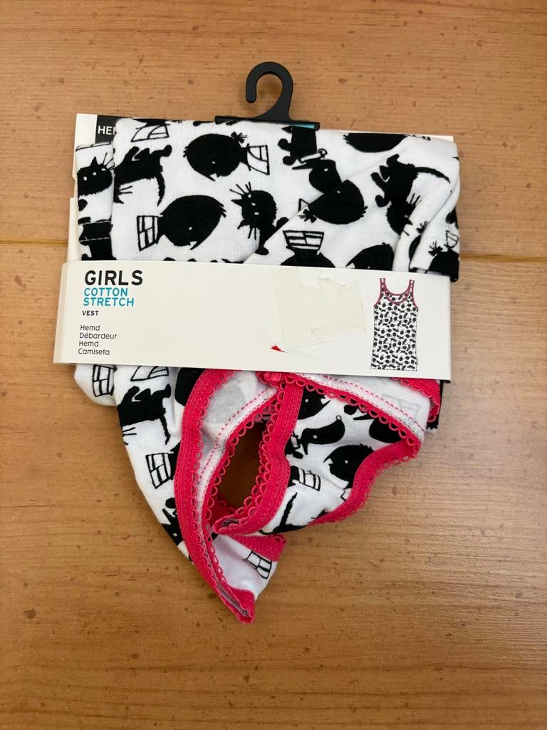 Hema meisjes hemdje maat 122/128, Ophalen of Verzenden, Nieuw, Meisje, Nacht- of Onderkleding