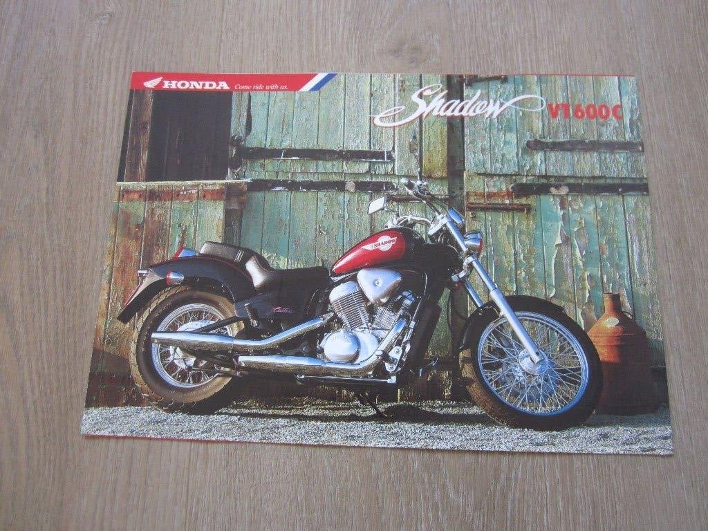 Honda Shadow VT600C brochure folder 1993 1994, Motoren, Ophalen of Verzenden, Honda