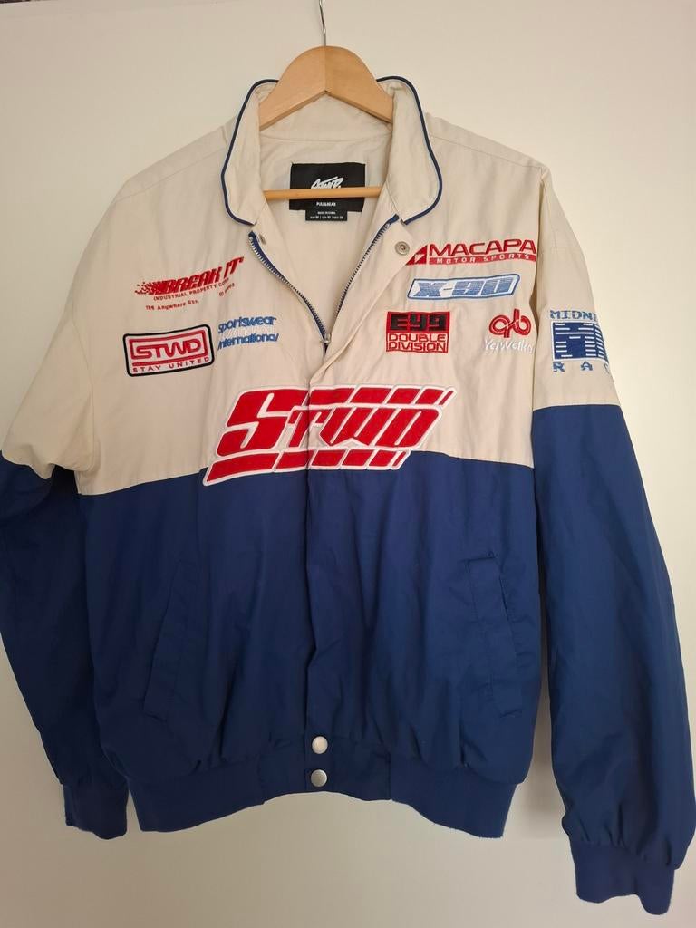 Pull&Bear Racing Jas - Vintage Stijl, Kleding | Heren, Overige Herenkleding, Zo goed als nieuw, Ophalen of Verzenden