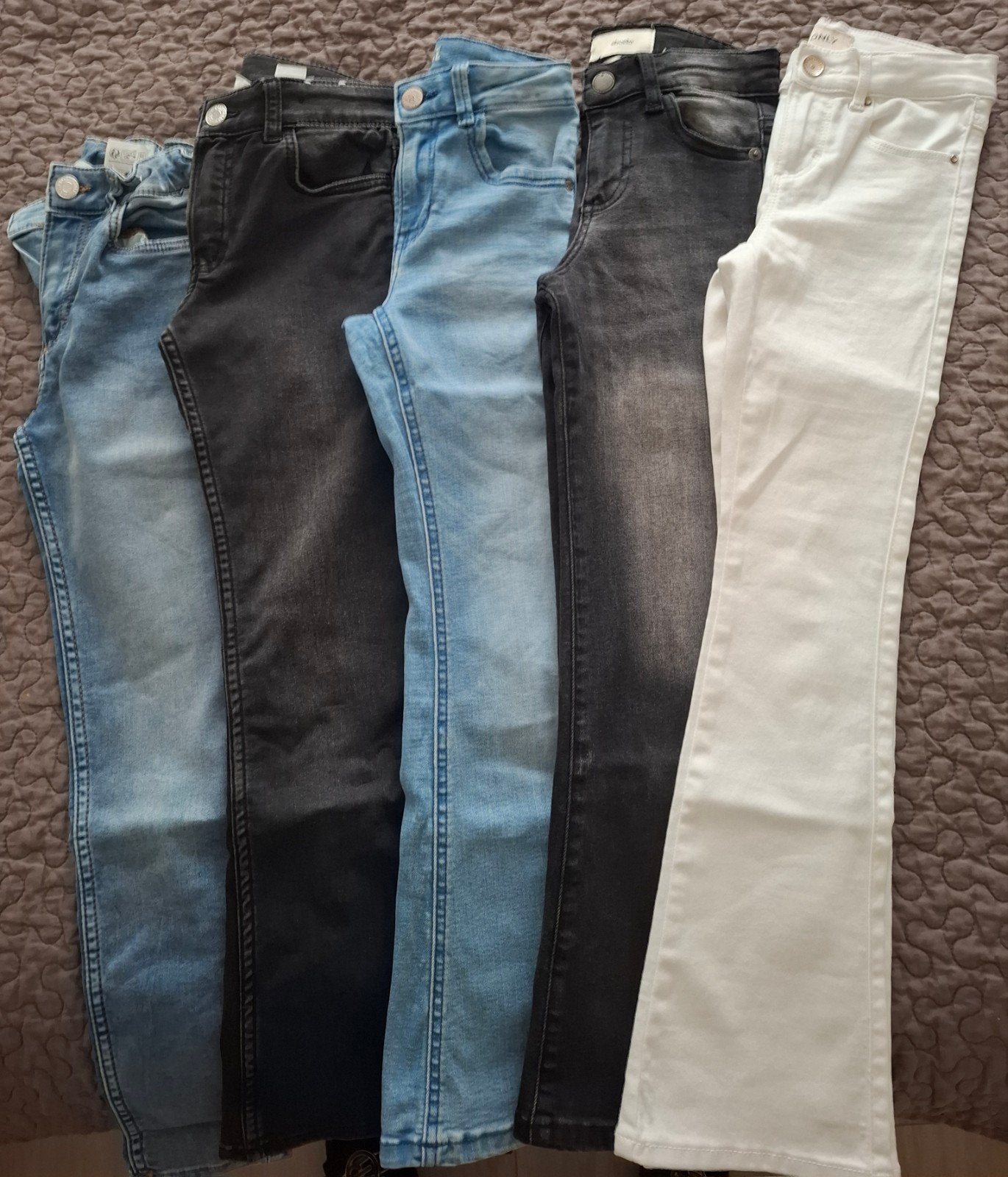 5 meisjes Jeans maat 128, Kinderen en Baby's, Kinderkleding | Maat 128, Ophalen of Verzenden, Zo goed als nieuw, Meisje, Broek