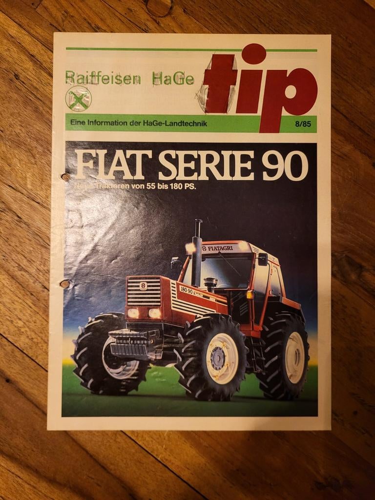 tractor folder Fiat serie 90, Boeken, Ophalen of Verzenden, Zo goed als nieuw