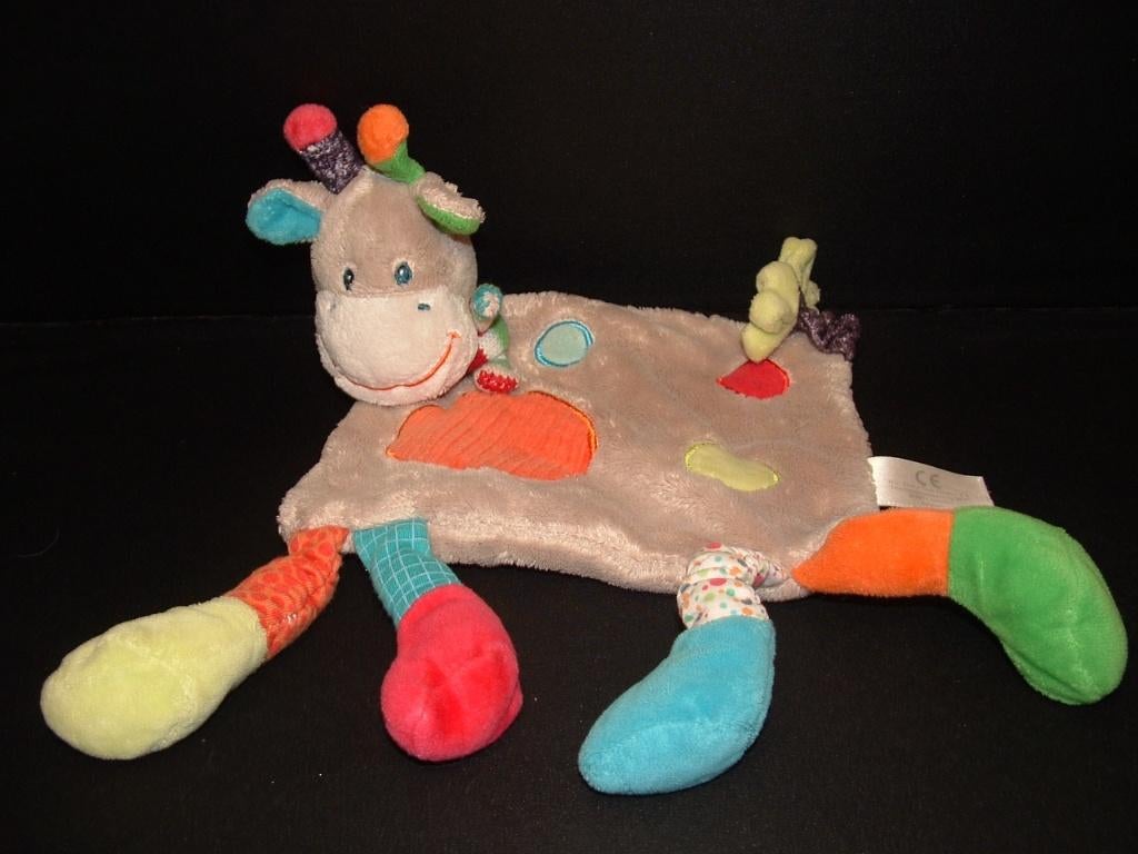NICOTOY SIMBA GIRAFFE KNUFFELDOEK VELOURS, Kinderen en Baby's, Speelgoed | Knuffels en Pluche, Ophalen of Verzenden, Nieuw, Overige typen