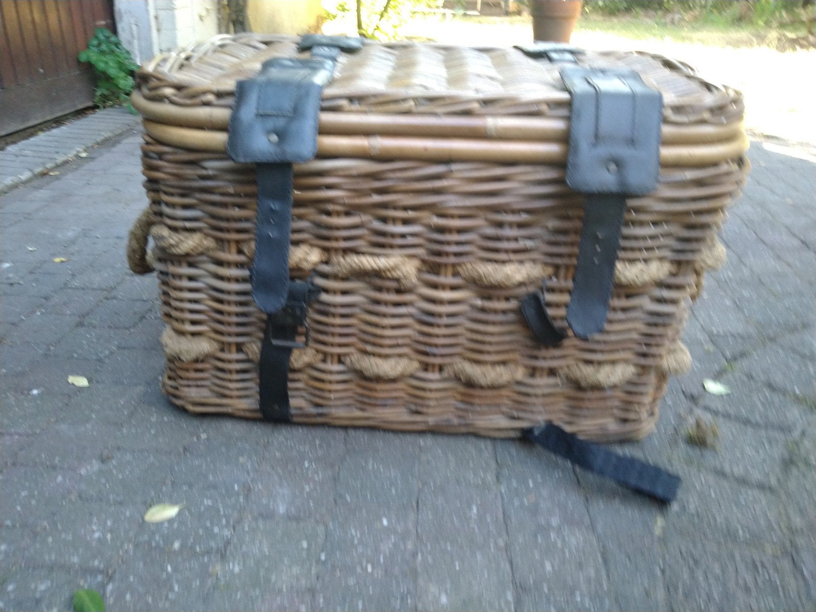 rieten mand, Huis en Inrichting, Ophalen, Rechthoekig, Riet