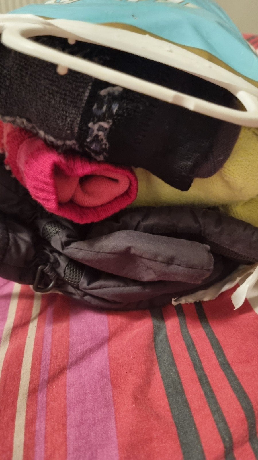 Warme skikleding voor kleuter: fleece vest, thermo, handscho, Ophalen of Verzenden, Gebruikt, Jongen of Meisje