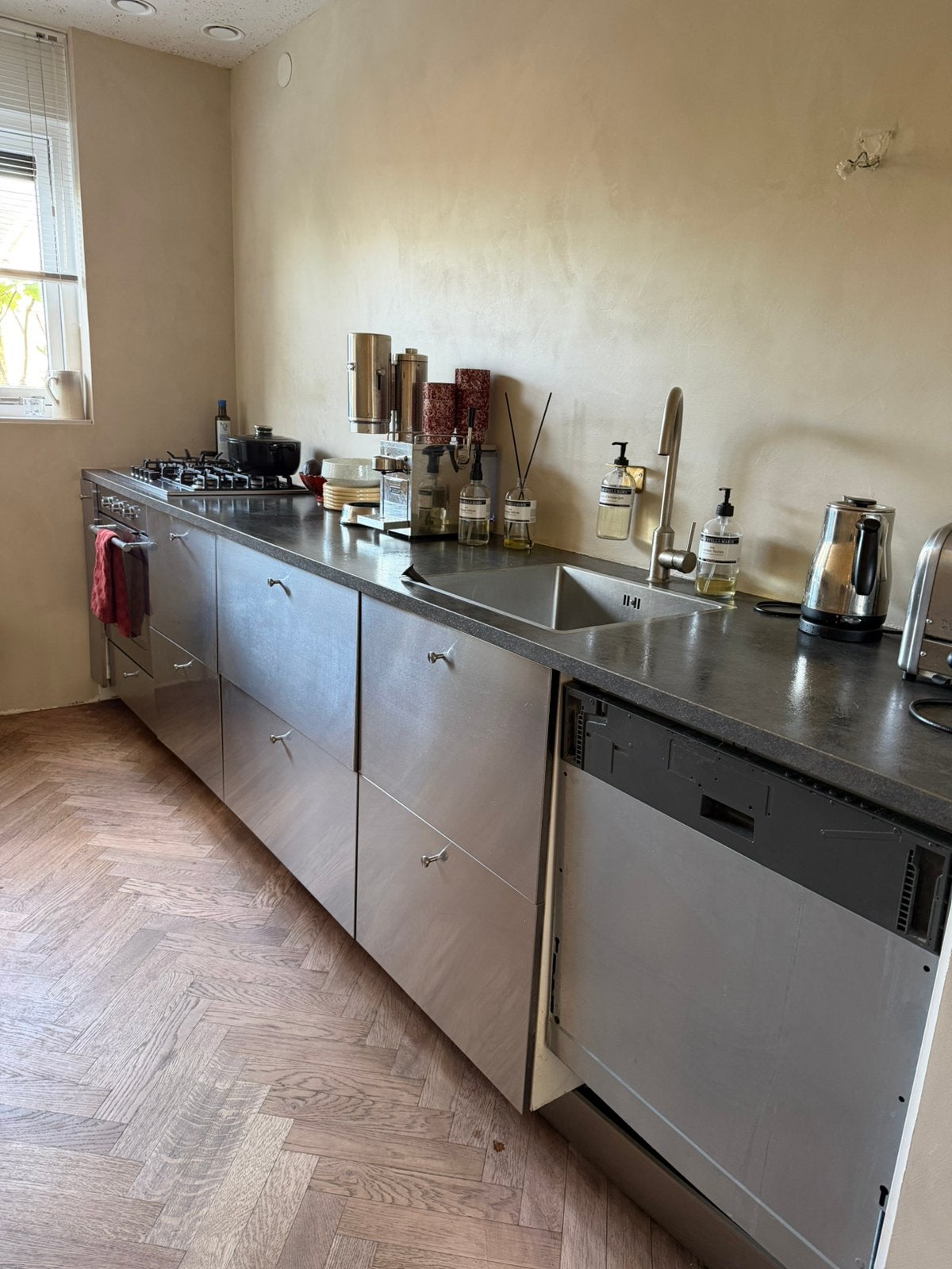 IKEA method keuken rvs fronten varsta, Ophalen, Gebruikt, Enkelwandige keuken, Hout