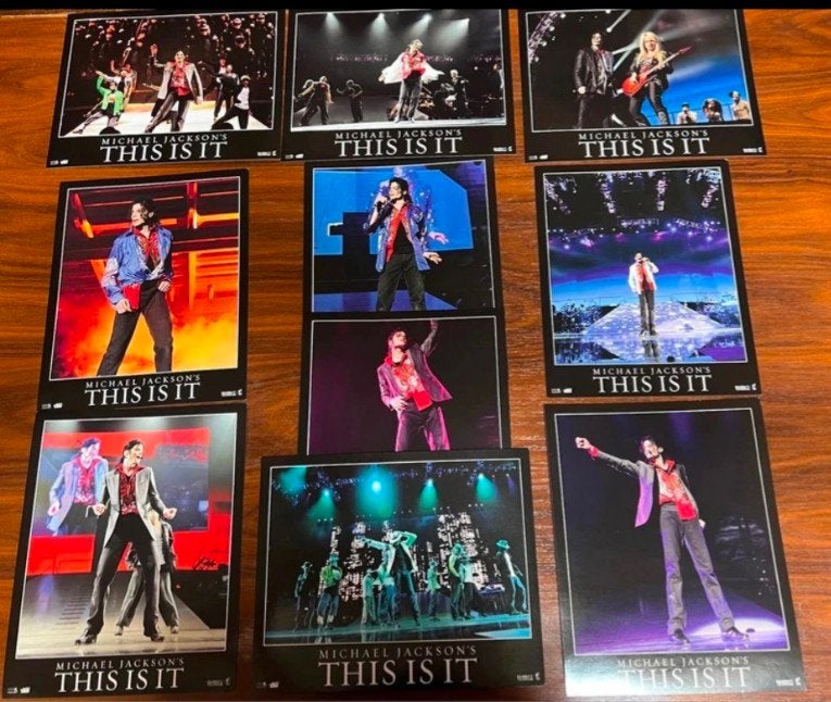 Michael Jackson's THIS IS IT – Originele Promotiekaarten Set, Verzenden