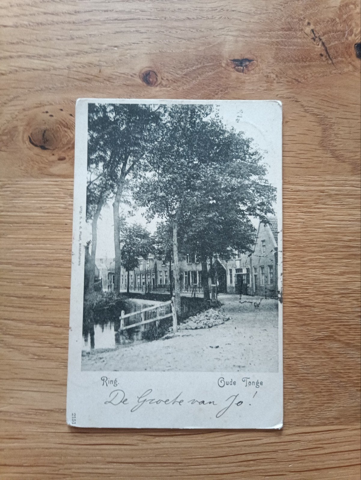 Oude Tonge Ring, Ophalen of Verzenden, Voor 1920, Gelopen, Zuid-Holland