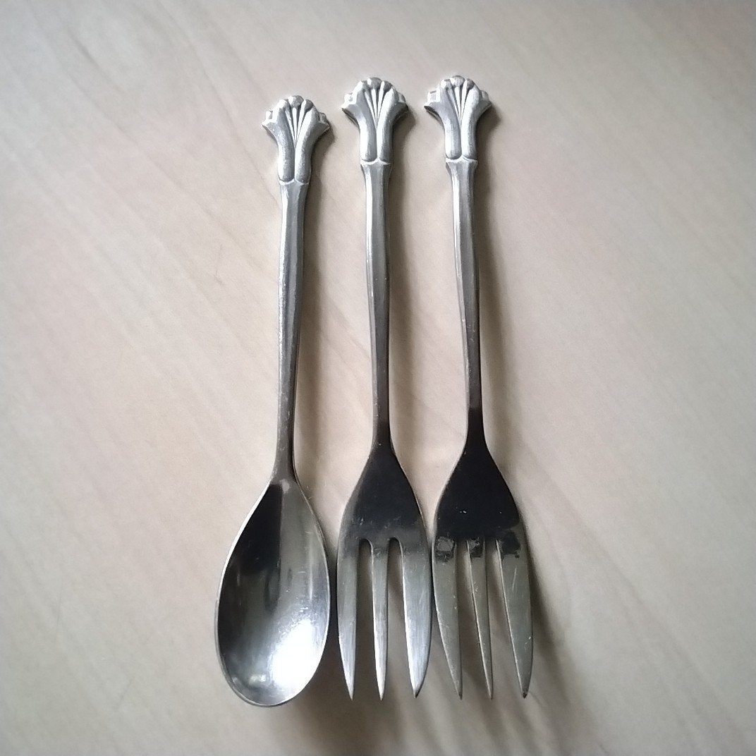 Gero Zilmeta 1 theelepel en 2 taartvorkjes, Ophalen of Verzenden