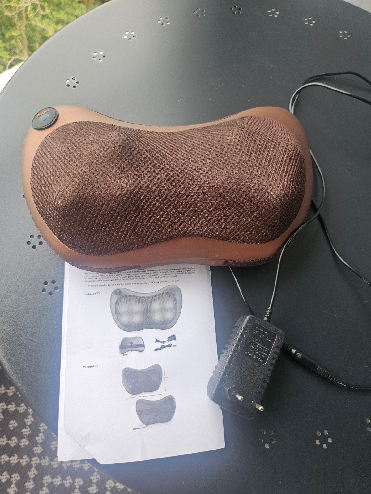 Calesimo Shiatsu Nekmassagekussen met adapter, Ophalen of Verzenden, Gebruikt, Massagestoel of Kussen