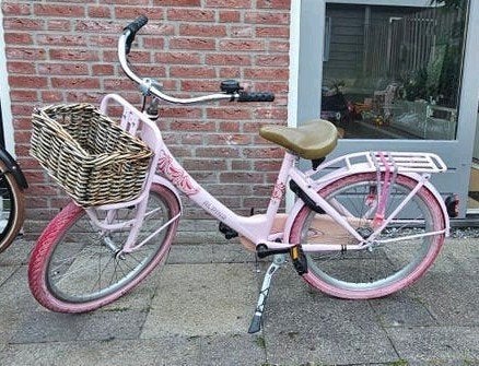 Roze Alpina fiets, 22 inch, Ophalen, Terugtraprem, 22 inch, Gebruikt