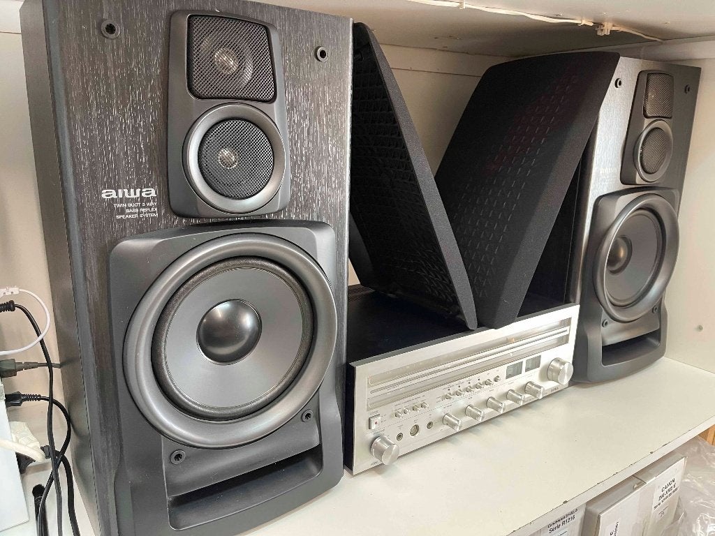 AIWA AX-7550 Klassieke versterker met SX-Z9400 L&R SPEAKERS, Audio, Tv en Foto, Overige merken, N, Ophalen of Verzenden, Stereo