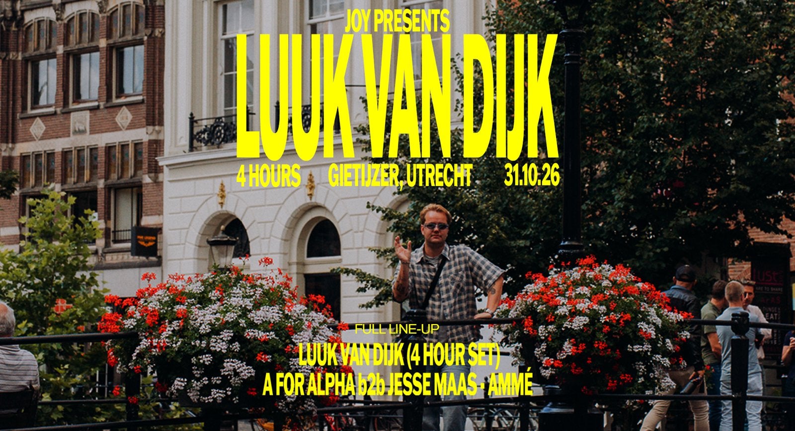 2 Tickets JOY presents Luuk van Dijk (4hrs), Tickets en Kaartjes, Twee personen