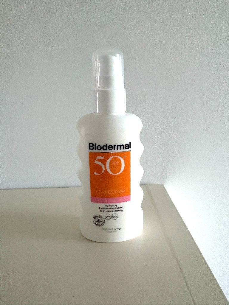 Biodermal 50+ SPF zonnespray parfumvrij!! NIEUW, Ophalen of Verzenden, Nieuw, Zonnebrand of After Sun