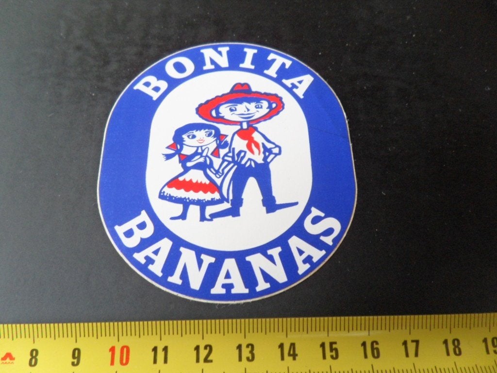 sticker BONITA BANANAS, Verzamelen, Ophalen, Zo goed als nieuw